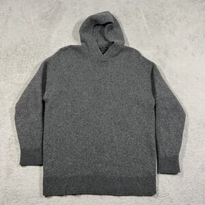 COS Sweater Mens Small Gray Pullover Hoodie Oversized Wool Yak Blend